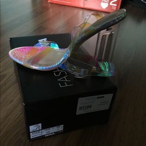 The glass slippers. Brand new NEVER worn